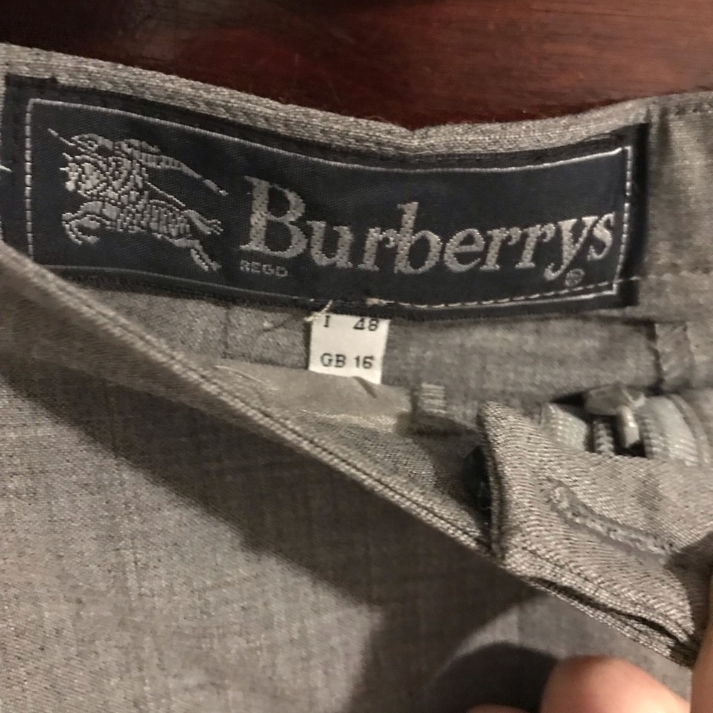 Burberrys pants size  I 48 (12) gray.